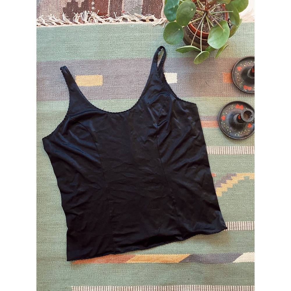 80s Vintage Black Camisole Top🖤 M/L